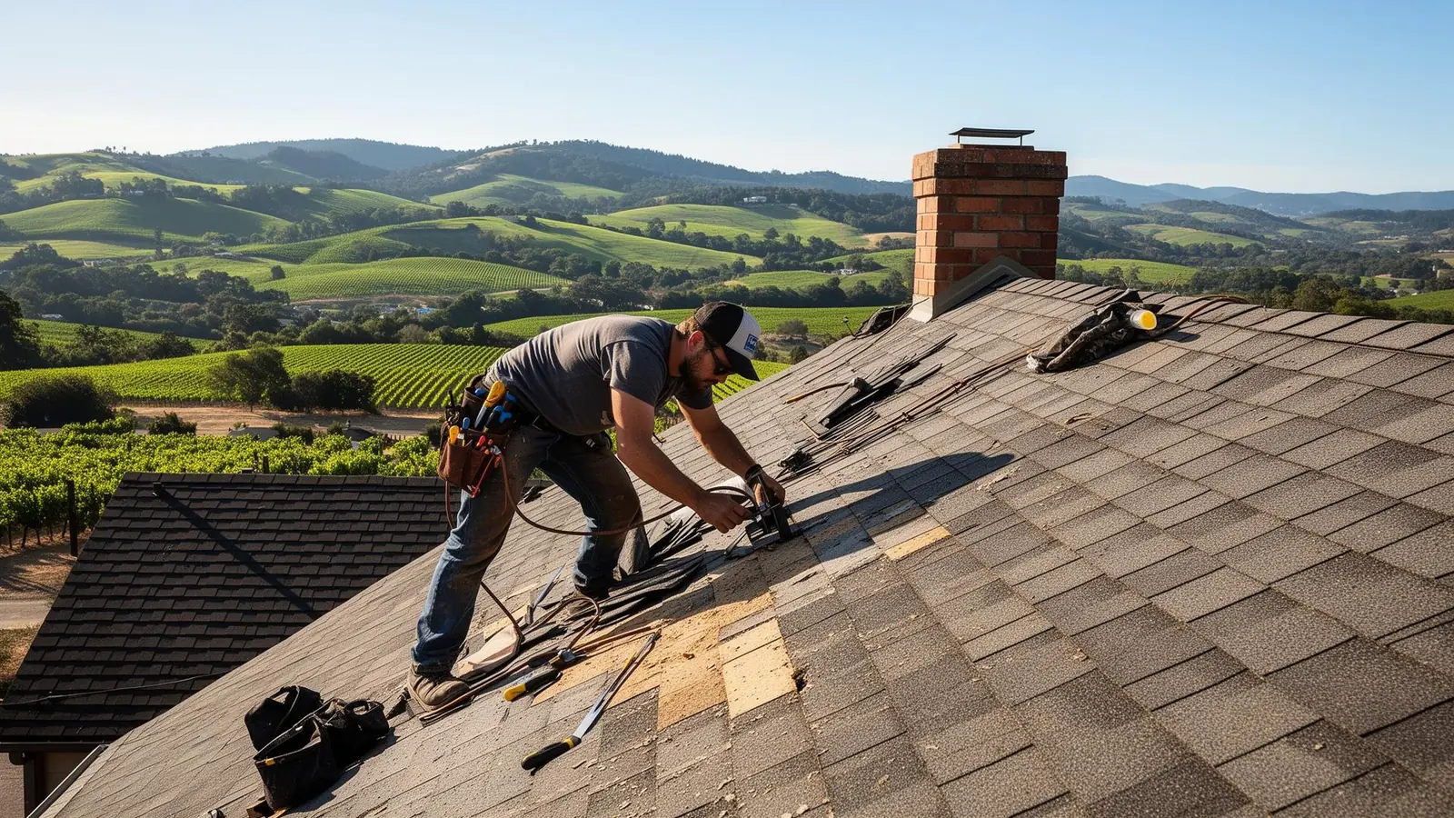 North Coast Roofing team at work